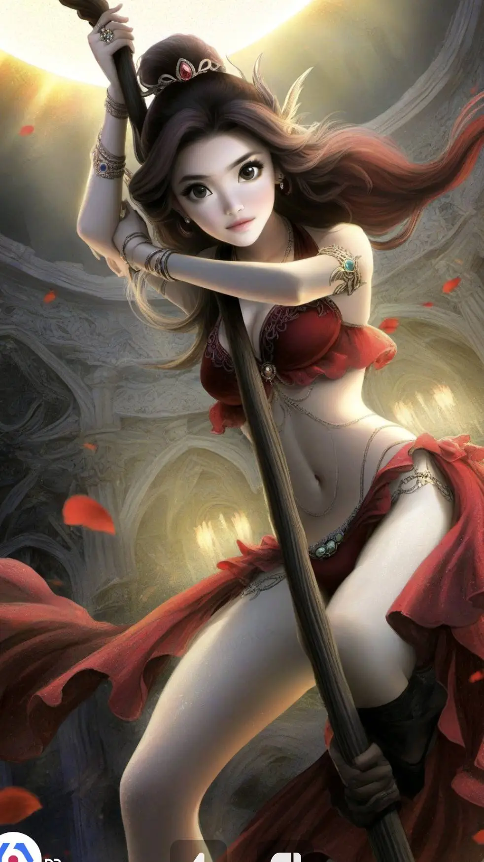 ai character: 红叶女王 background