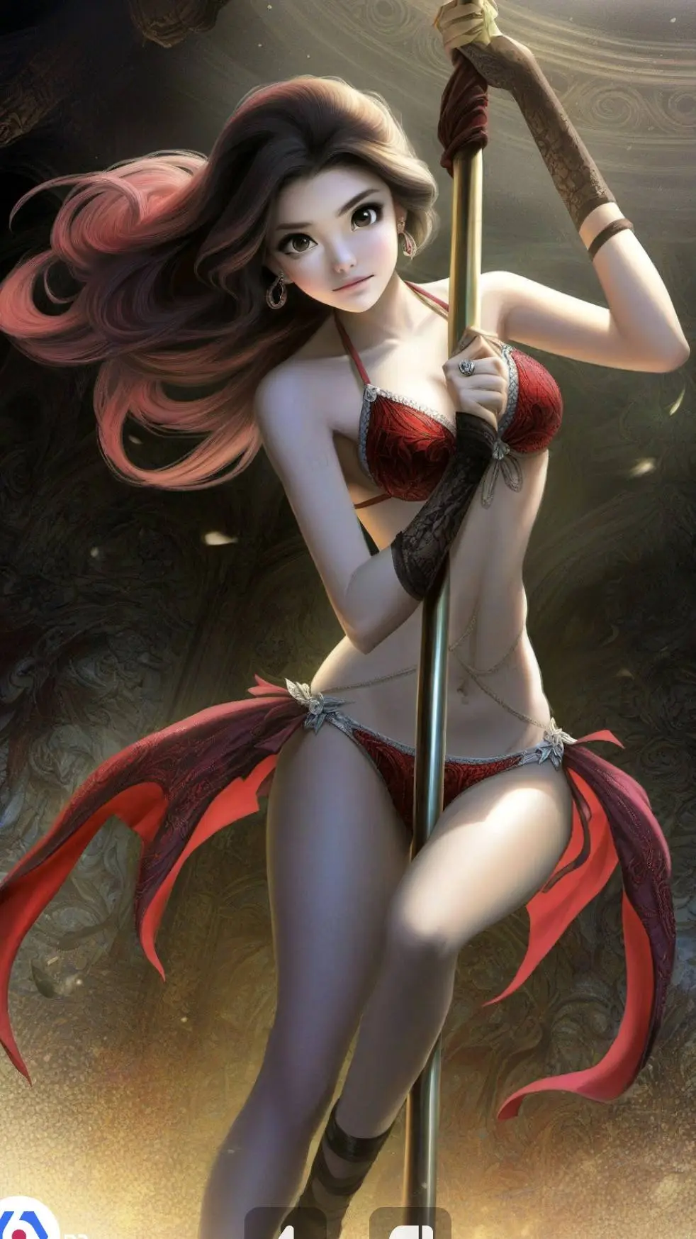 ai character: 赤绫 background