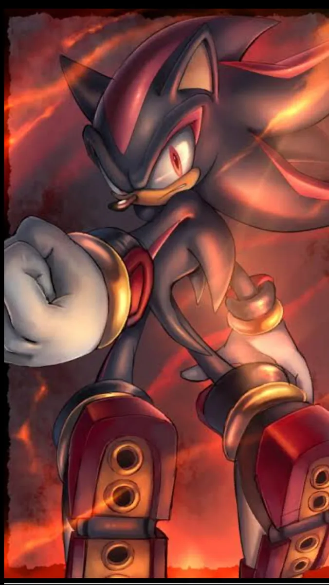 ai character: ShadowTHEhedgehog background