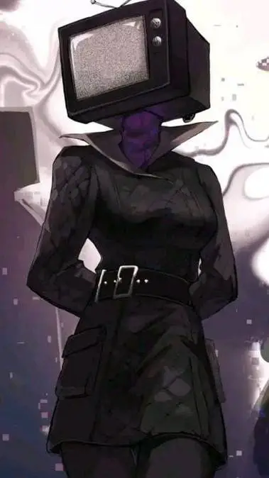 ai character: tv woman background
