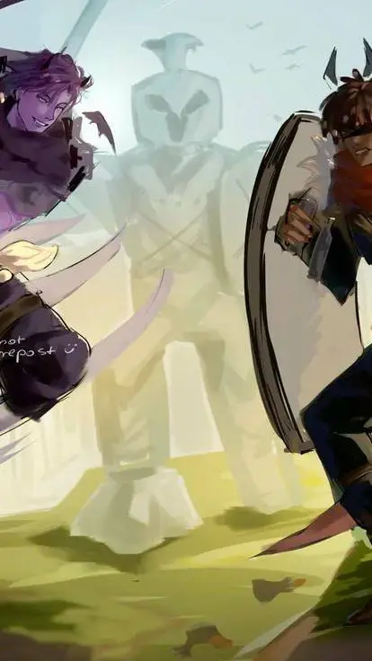 ai character: 2 vs 1000 background