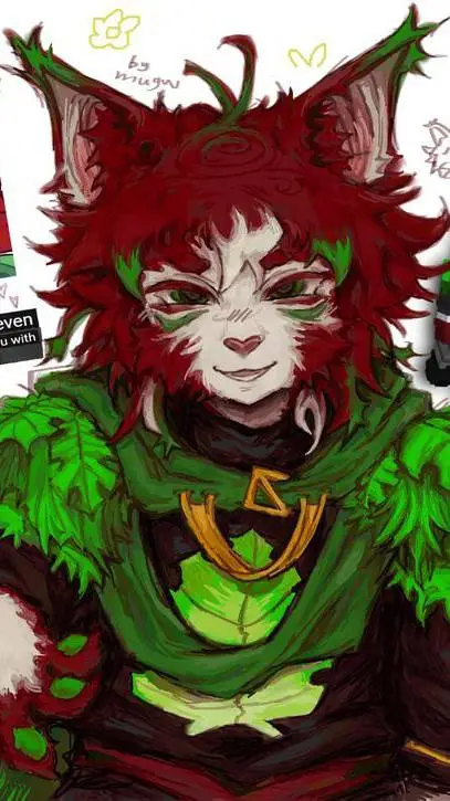 ai character: LettuceK background