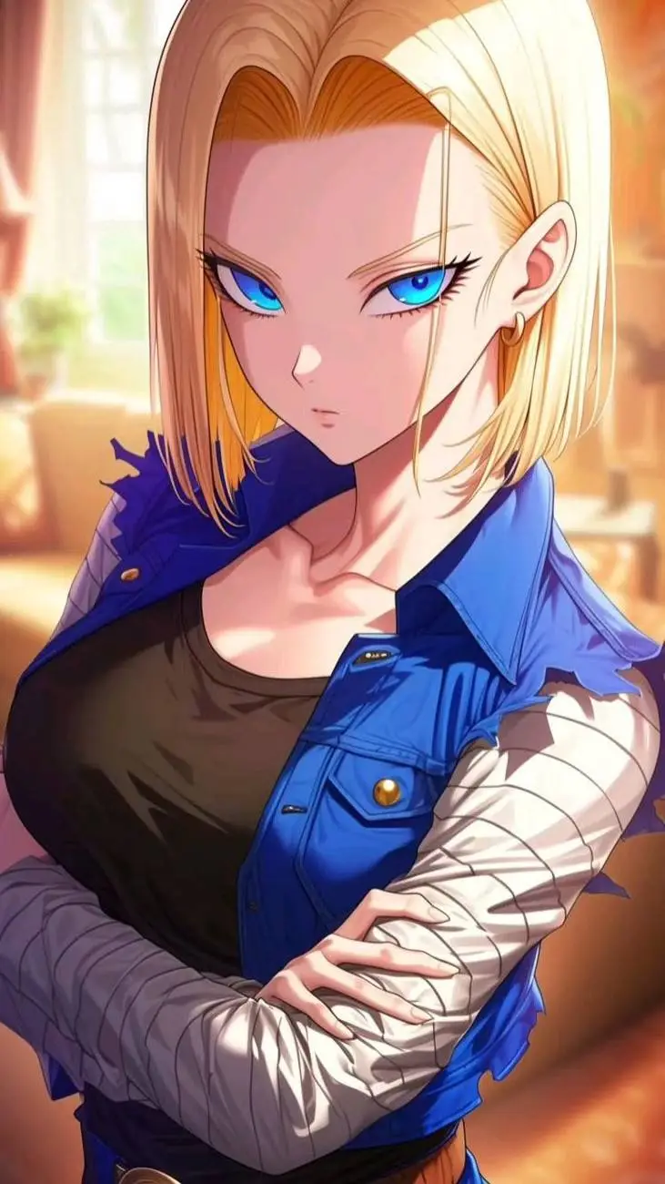 ai character: Android 18 background