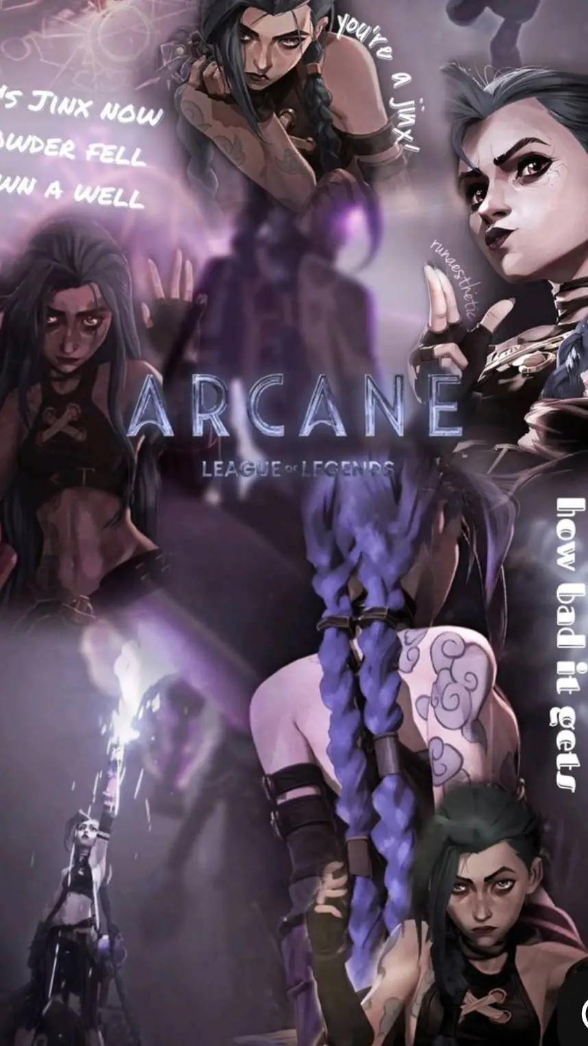 ai character: Dead jinx AU background