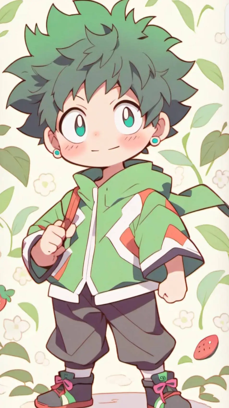 ai character: Deku bebé background