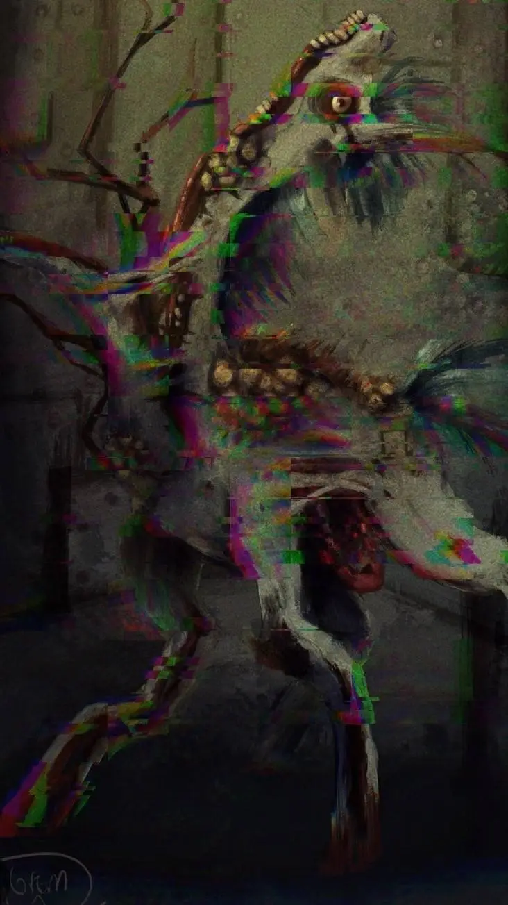 ai character: Mlp Horror Au background