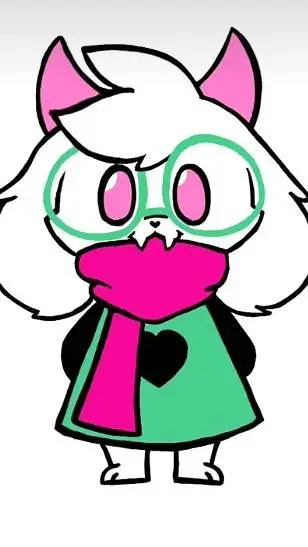 ai character: ralsei but female background