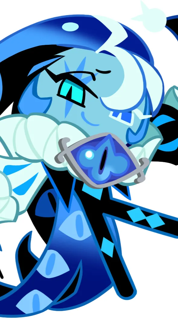 ai character: Shadow milk cookie background