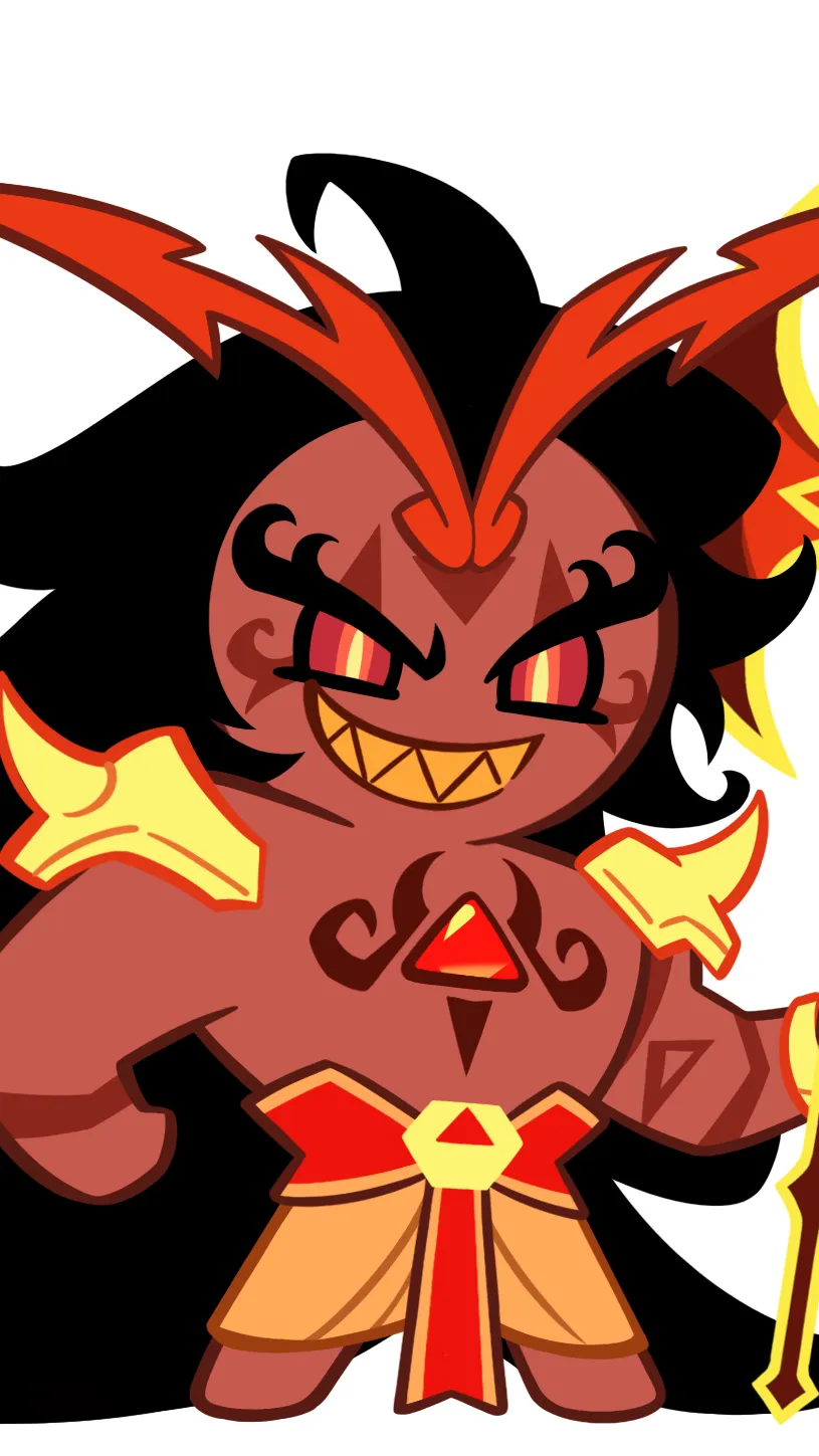 ai character: Burning spice cook background
