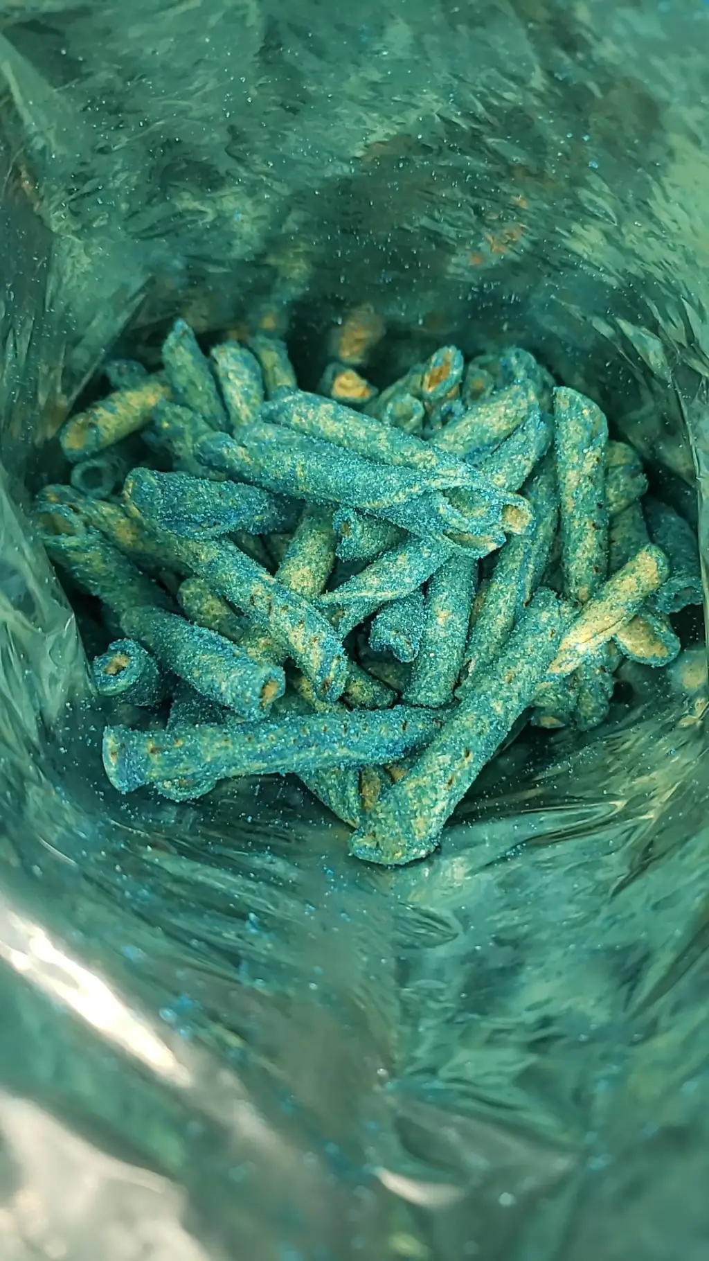 ai character: Takis (blue takis) background