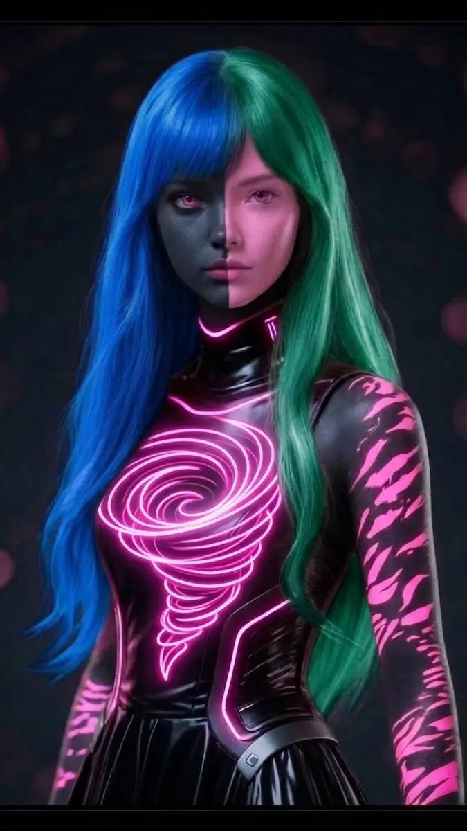 ai character: PINK LOVE  background