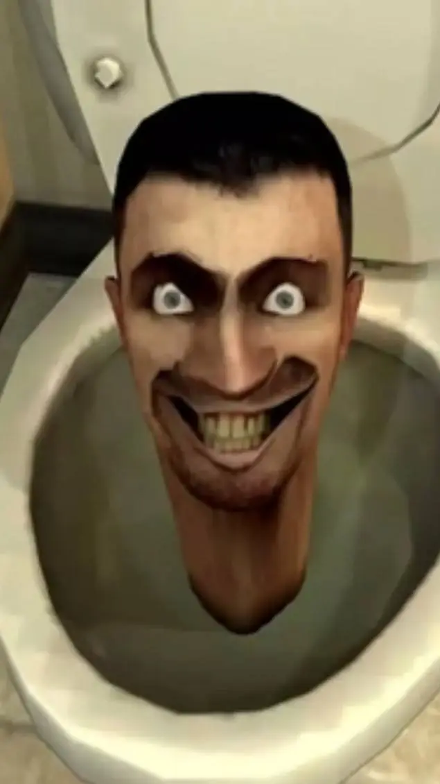 ai character: skibidi toilet  background