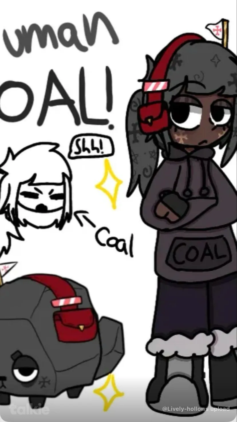 ai character: Human coal background