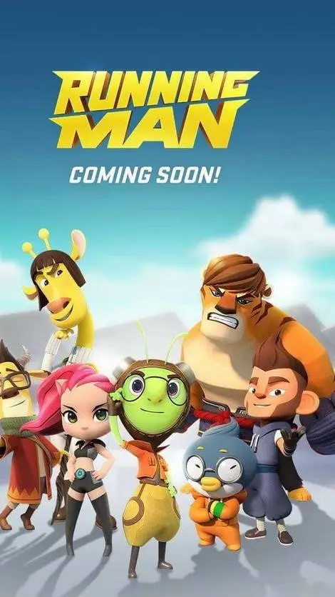 ai character: running man background