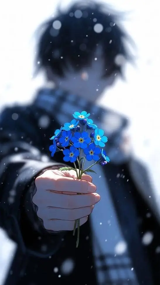 ai character: mysterious love  background