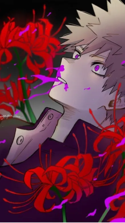 ai character: Katsuki Hanahaki background