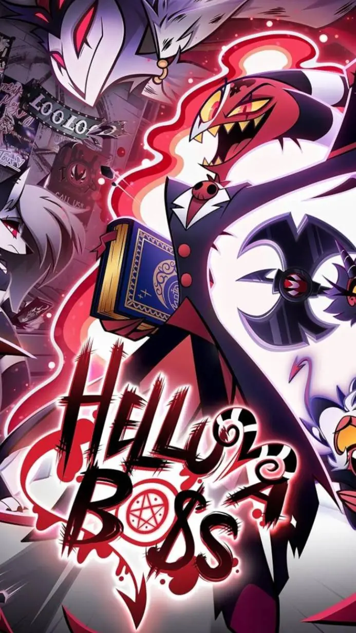 ai character: Hellava boss S1 E1 background