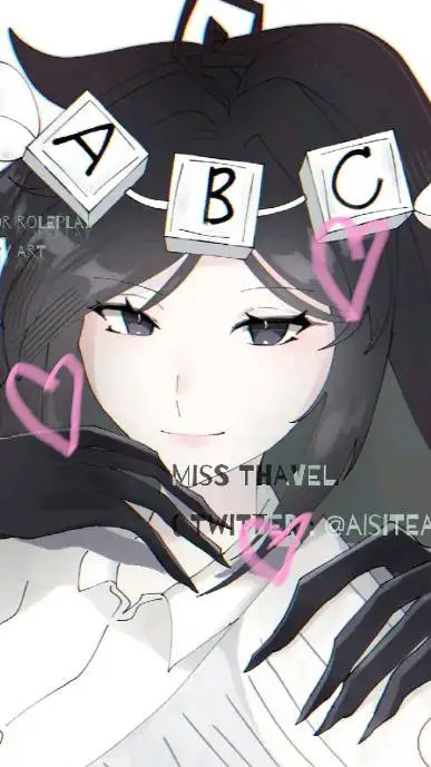 ai character: Miss thavel background