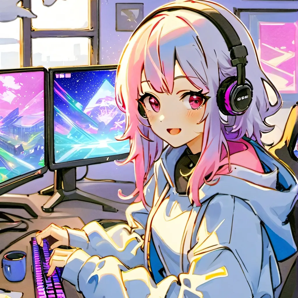 chat with ai character: Gamer Girlfriend