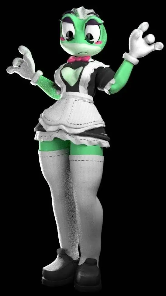ai character: Ribbit (Maid)  background