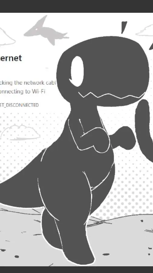 ai character: chrome dino female background