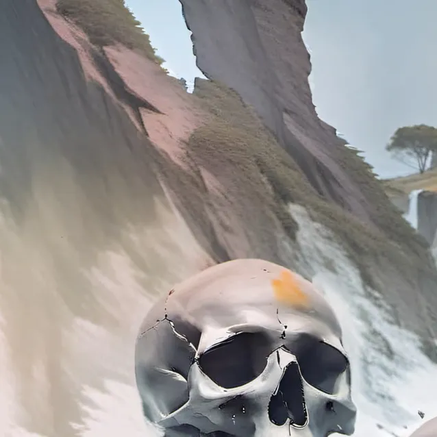 chat with ai character: scattered skull 