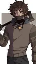 ai character: ticci Toby background