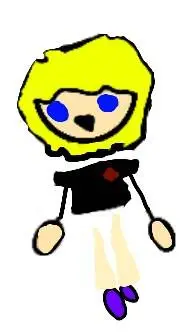 ai character: black blood background