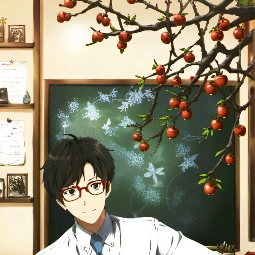 chat with ai character: Apple high.