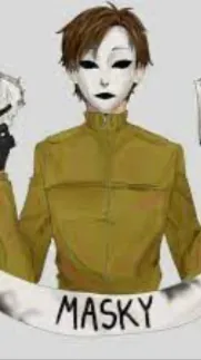 ai character: Masky  background