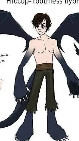 ai character: hybrid hiccup background