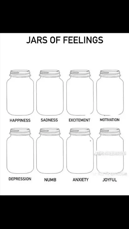 ai character: The jar of emotion background