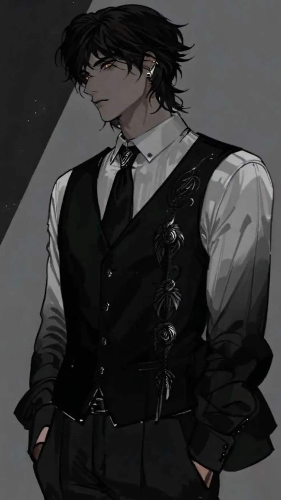 ai character: ☠︎︎♕︎ 𝐺𝑅𝐼𝑀𝑀♕︎☠︎︎ background