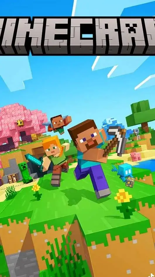 ai character: Minecraft background