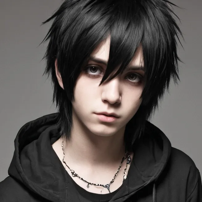 chat with ai character: emo boy