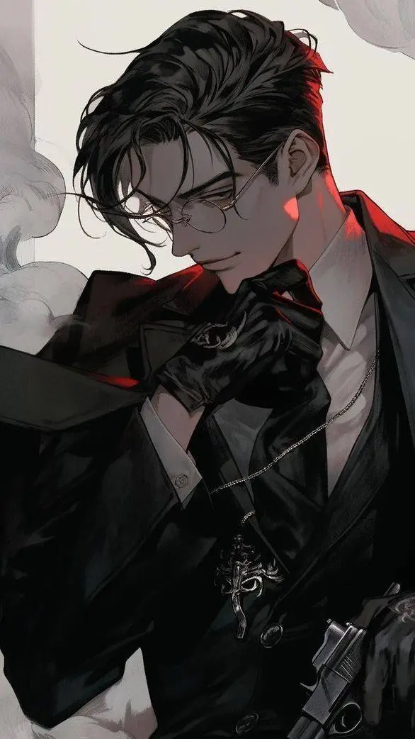 ai character: Black 🥀☠️ background