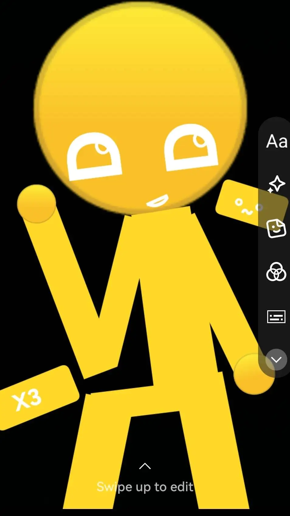 ai character: Yellow background