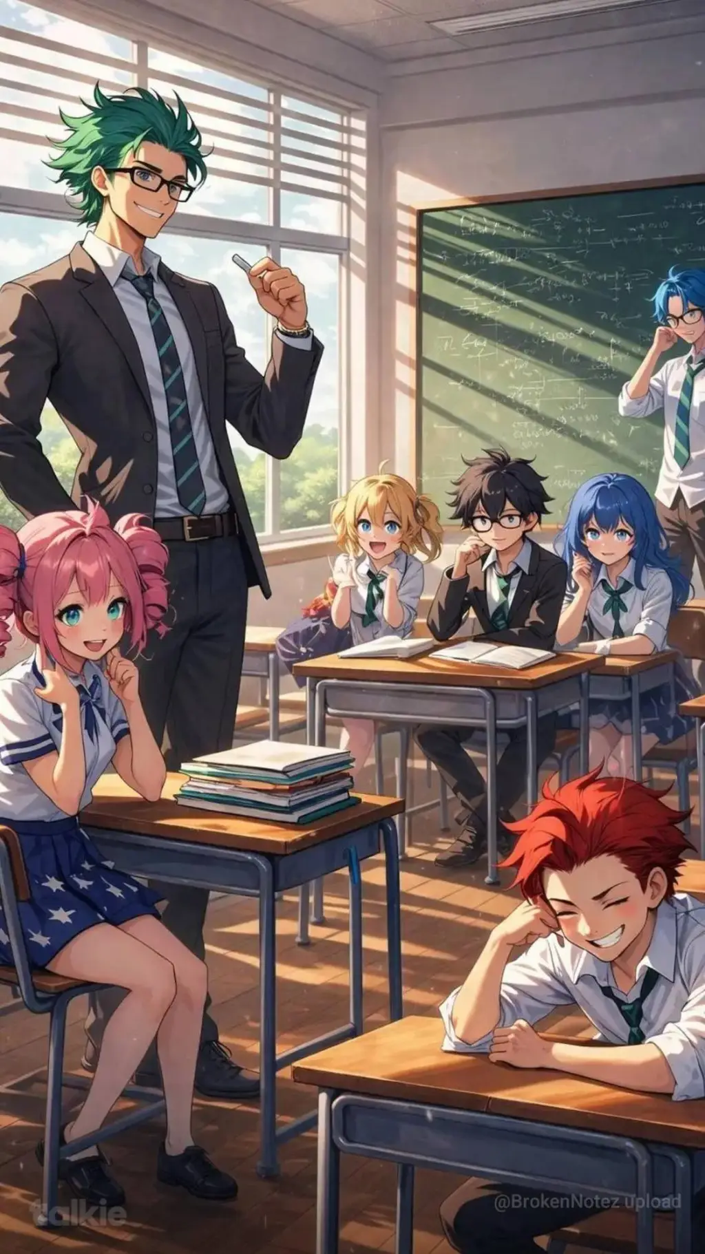 ai character: Magic School background