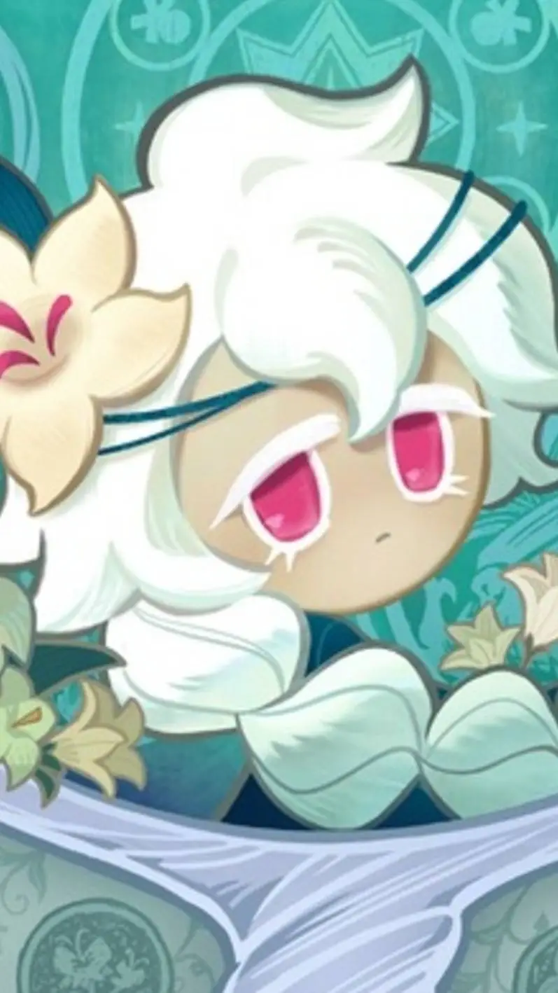 ai character: white Lilly  background