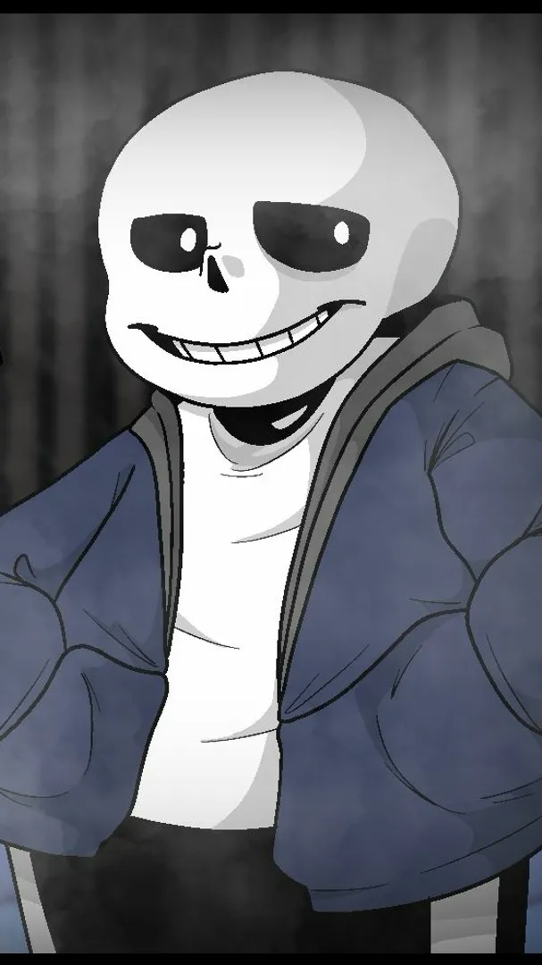 ai character: sans the skeleton background