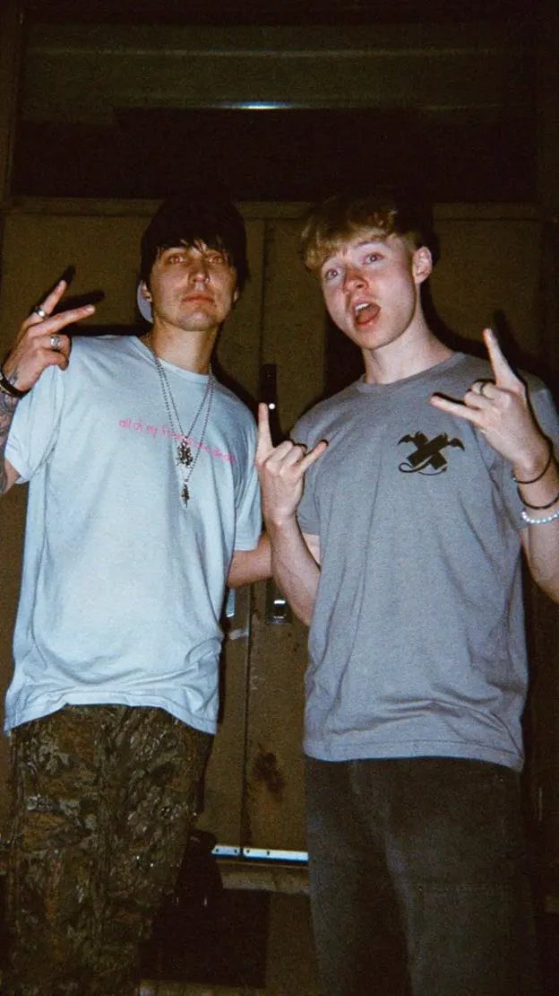ai character: Sam and colby  background