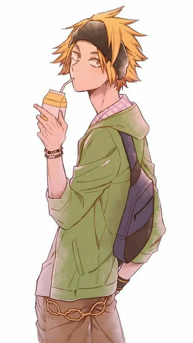 ai character: Denki kaminari background
