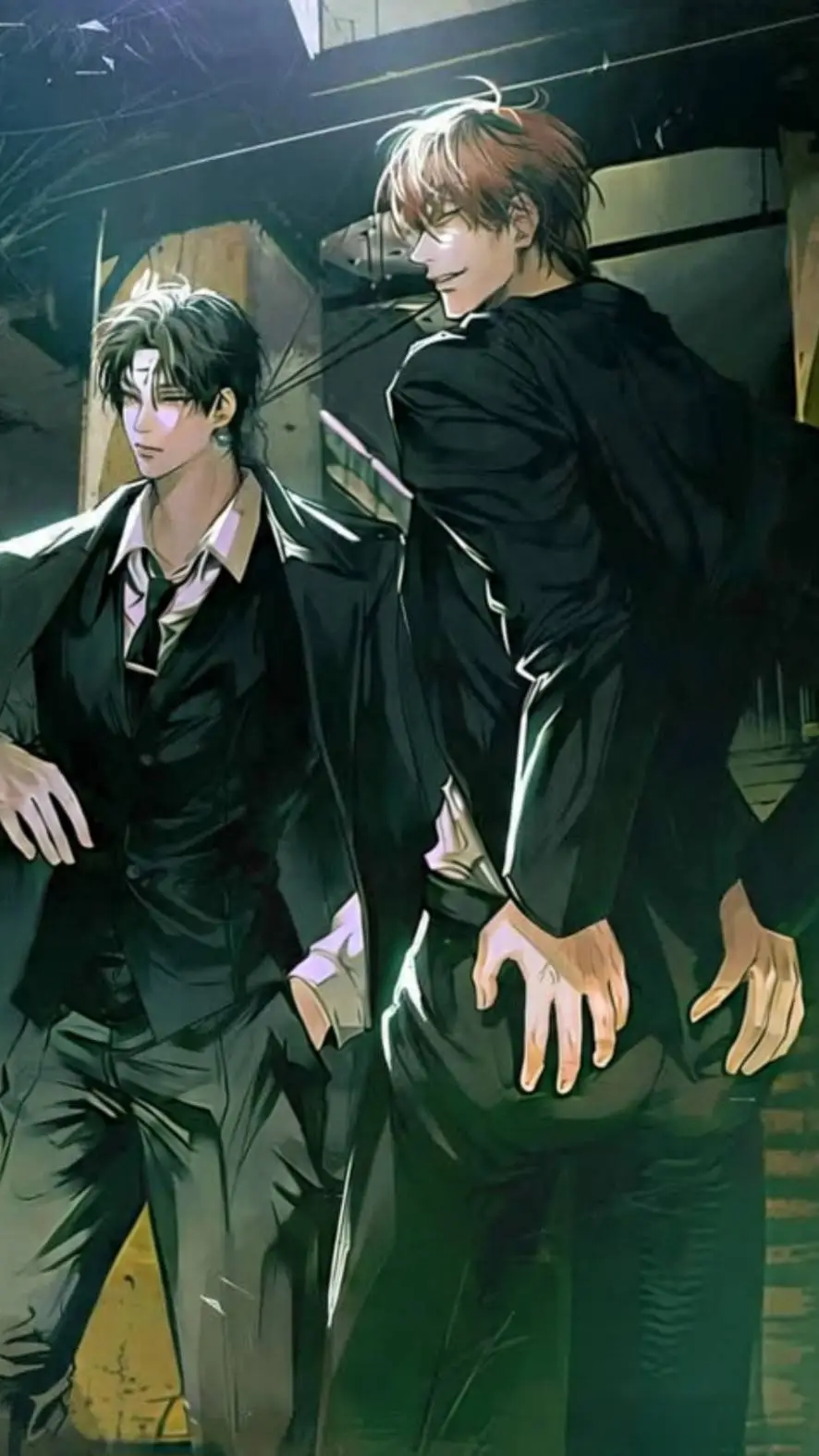 ai character: Dark & Alex background