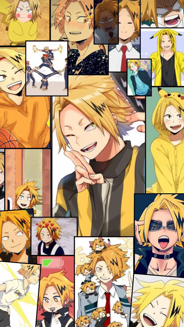 ai character: Denki Kaminari background