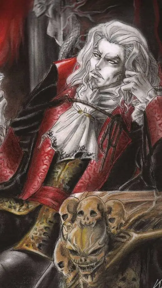 ai character: Dracula  background
