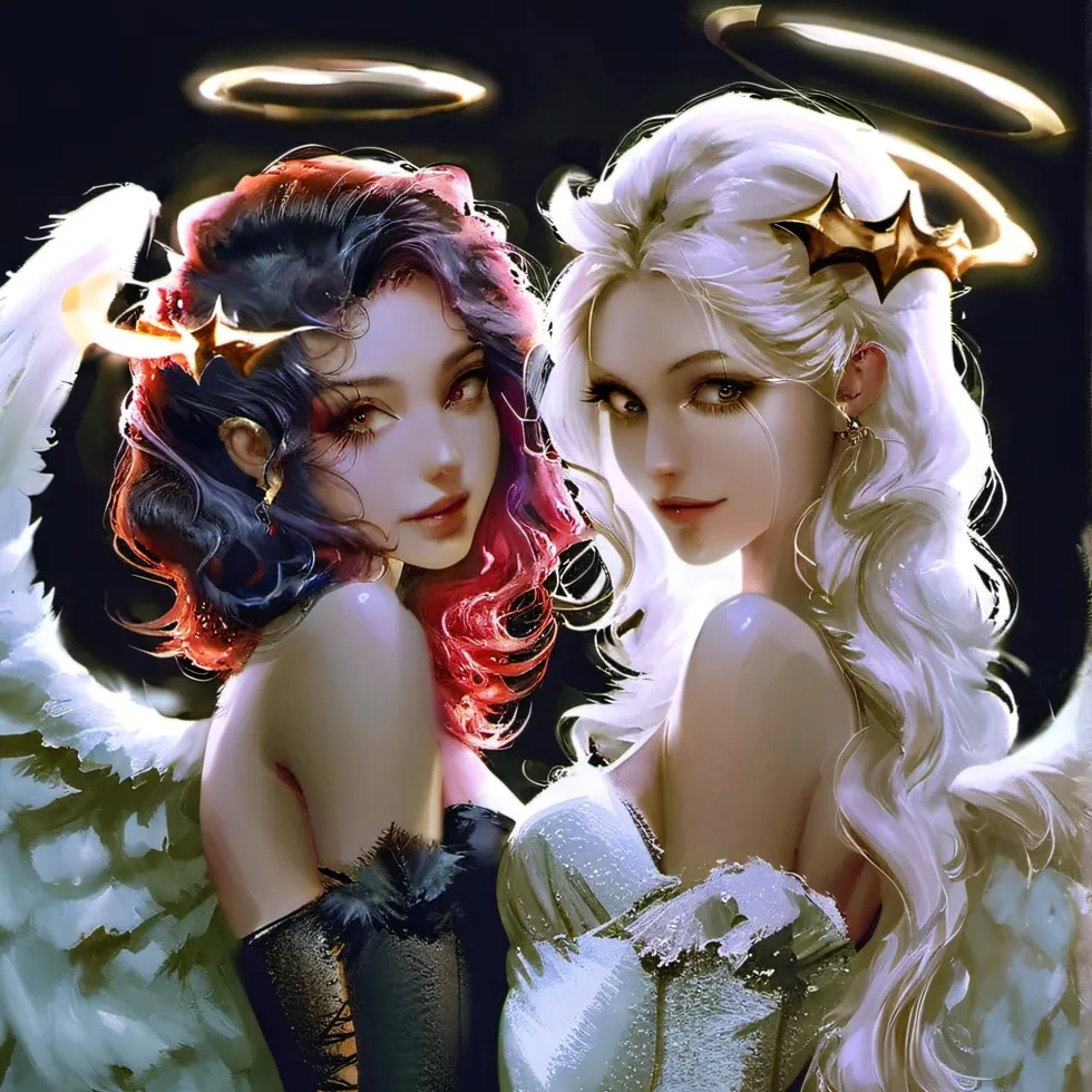 chat with ai character: Angel and Devil