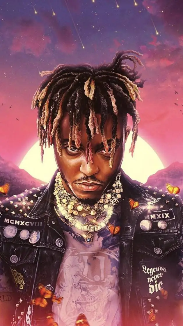 ai character: Juice Wrld  background