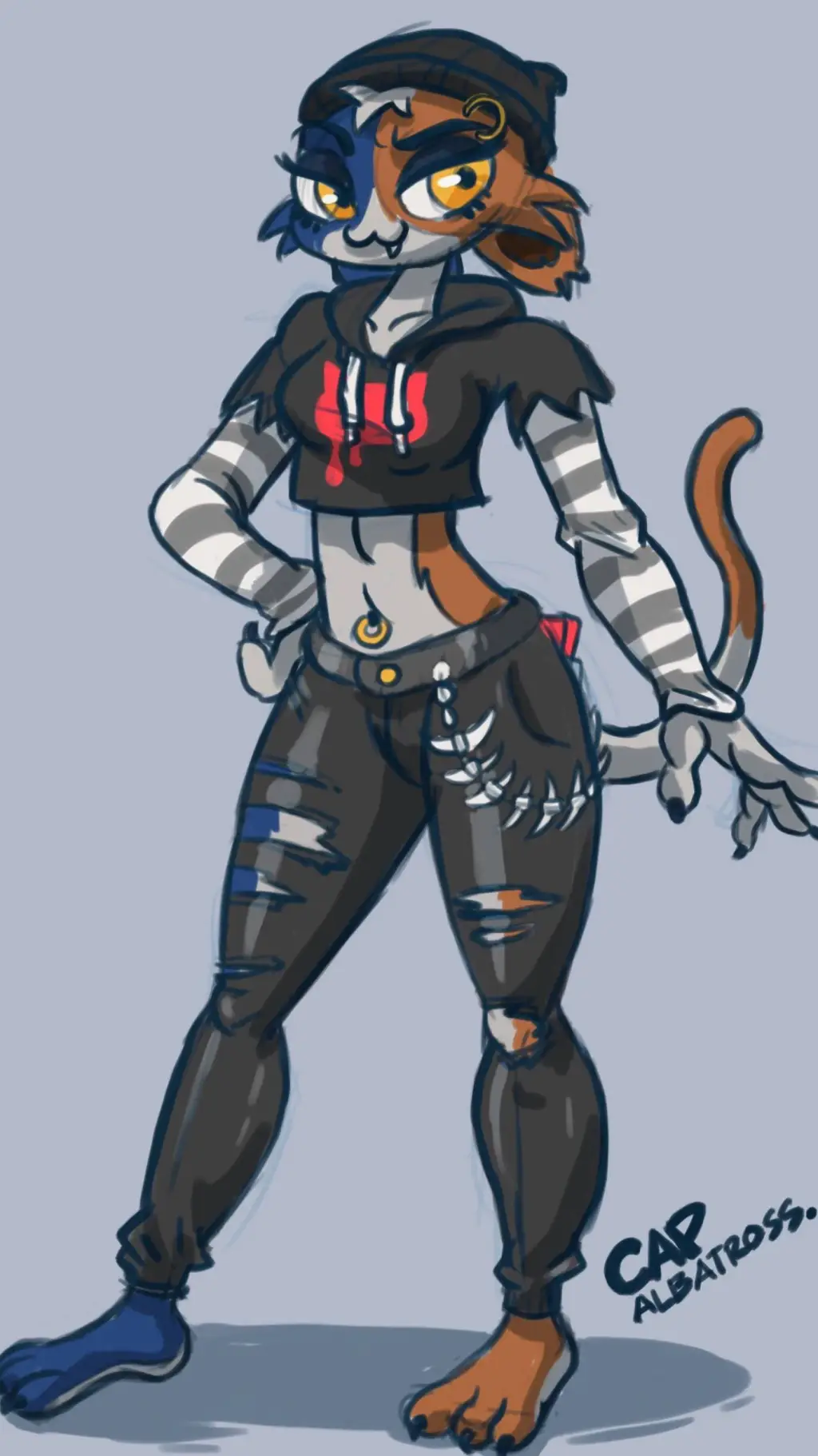 ai character: meowskull background