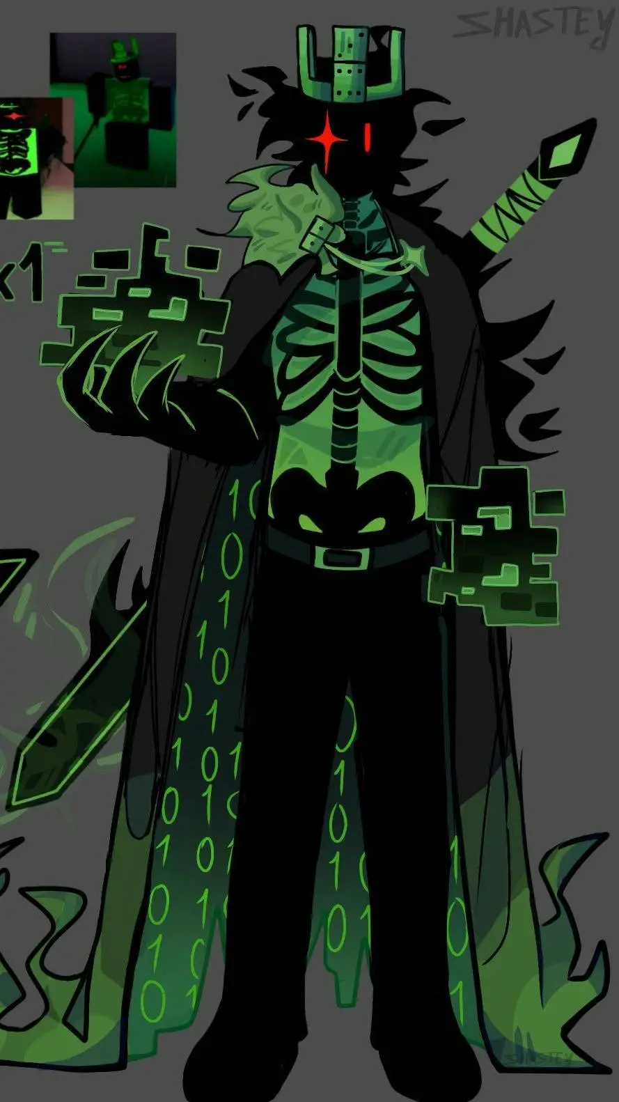 ai character: 1x1x1x1 background