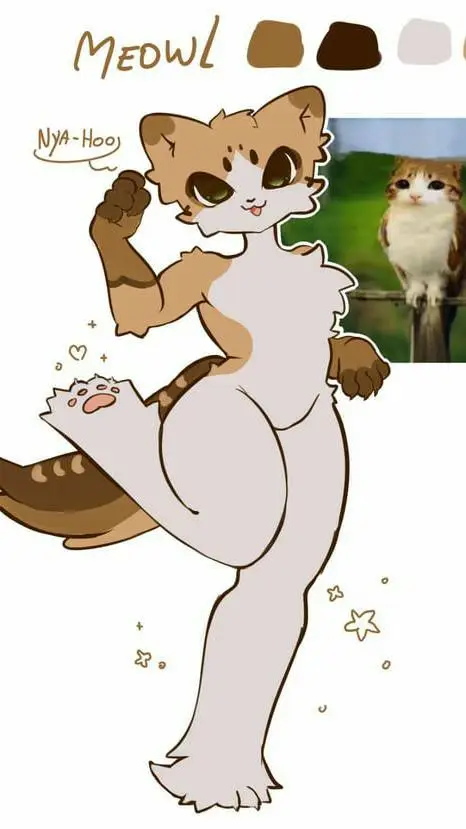 ai character: meowl background